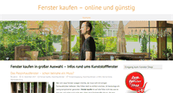 Desktop Screenshot of fenster-kaufen.eu